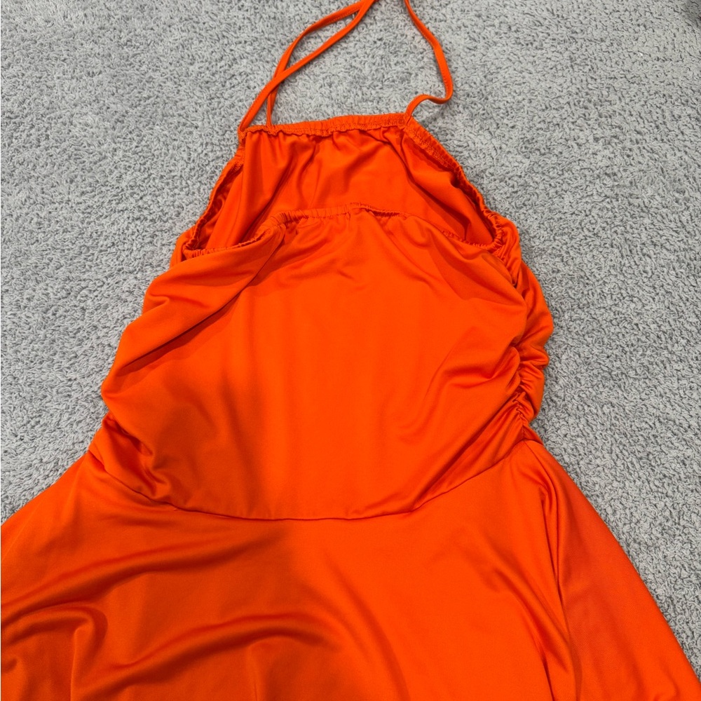 SHEIN Orange Mini Dress